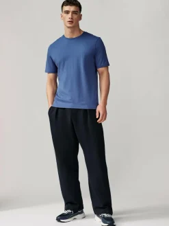 Sale Next Blue Regular Fit Essential Crew Neck Cotton T-Shirt