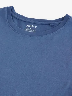 Sale Next Blue Regular Fit Essential Crew Neck Cotton T-Shirt