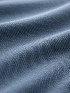 Next Blue Regular Fit Long Sleeve Pique Polo Shirt