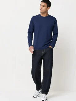 Discount Next Blue Regular Fit Long Sleeve Crew Neck T-Shirt