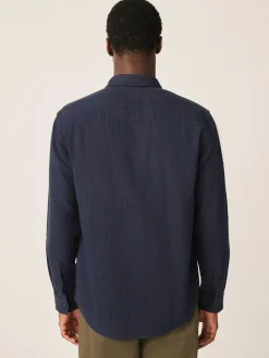 Next Regular Fit Textured Waffle Long Sleeve Shirt^ Shirts