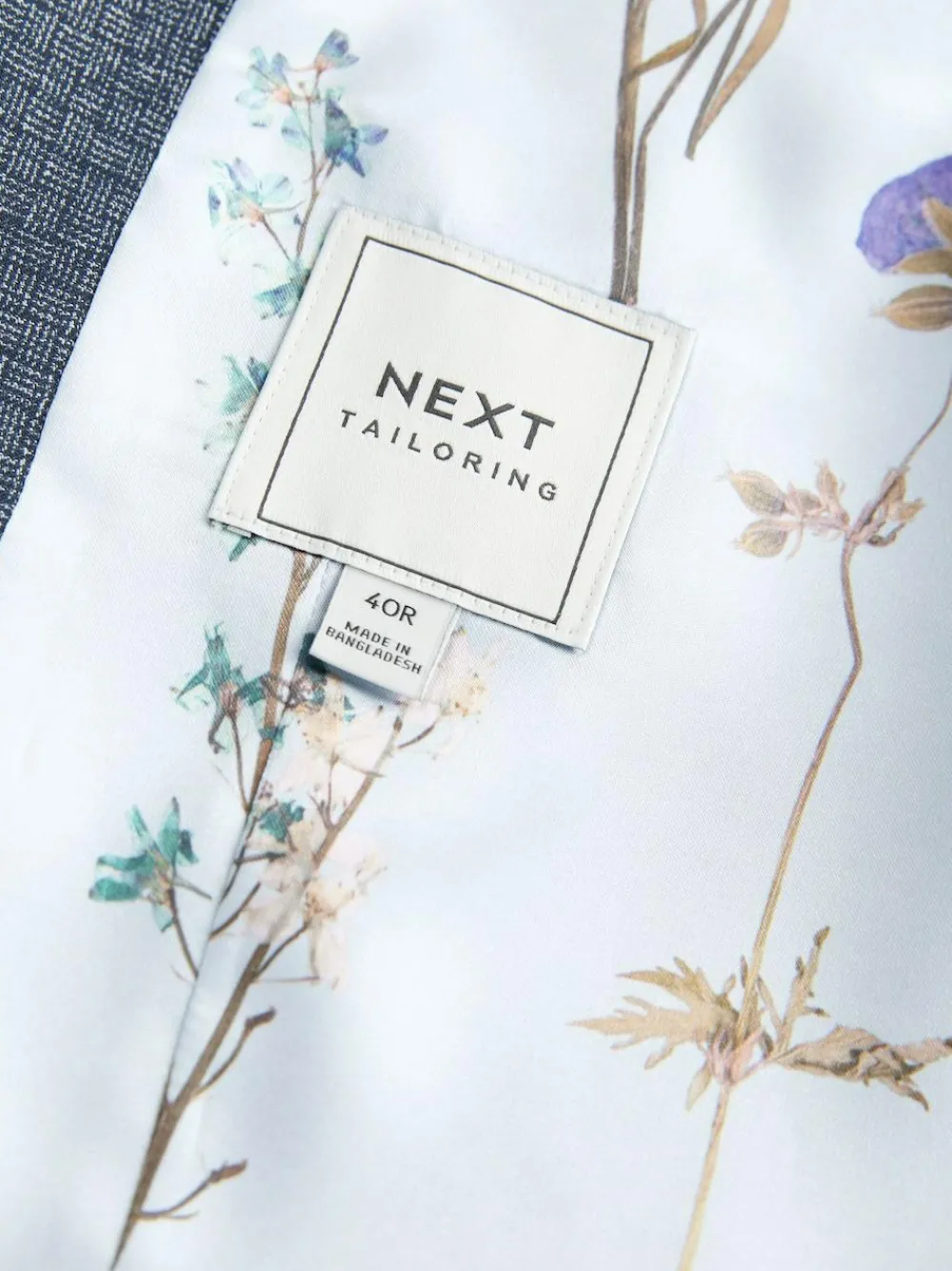 Next Blue Regular Fit Trimmed Textured Suit Waistcoat^ Vests