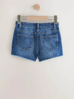 Next Regular Length Frayed Edge Denim Shorts (3-16yrs)^ Shorts & Skirts