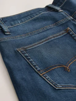 New Next Blue Regular Tapered Fit Motionflex Jeans