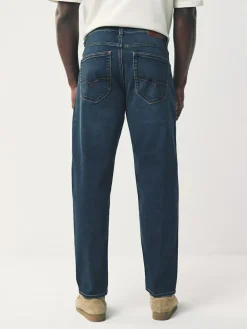 New Next Blue Regular Tapered Fit Motionflex Jeans