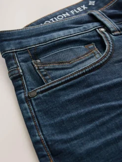 New Next Blue Regular Tapered Fit Motionflex Jeans