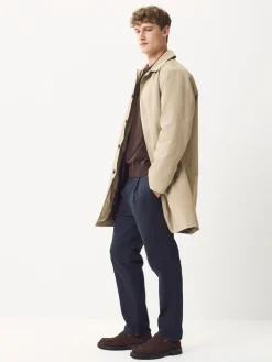 Next Regular Tapered Fit Single Pleated Stretch Chinos Trousers^ Pants & Chinos