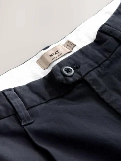 Next Regular Tapered Fit Single Pleated Stretch Chinos Trousers^ Pants & Chinos
