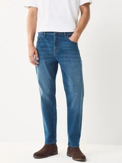 New Next Blue Regular Tapered Fit Classic Stretch Jeans