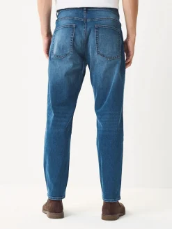 New Next Blue Regular Tapered Fit Classic Stretch Jeans