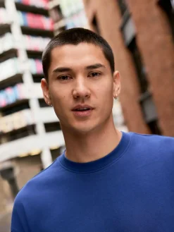 Next Blue Relaxed Fit Heavyweight T-Shirt^ Tops & T-Shirts