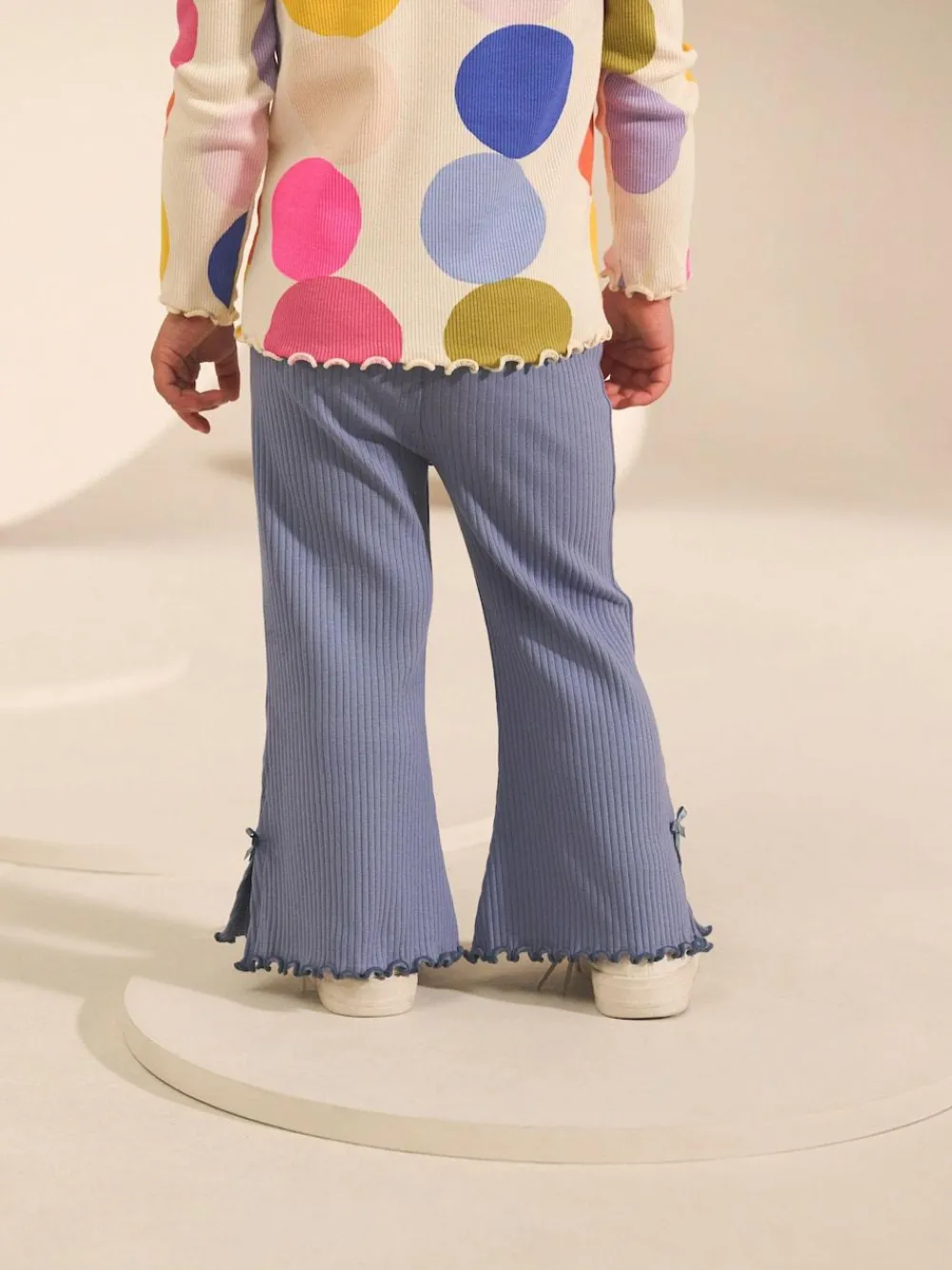 Next Blue Rib Flare Leggings (3mths-7yrs)^ Pants & Leggings|Pants & Leggings