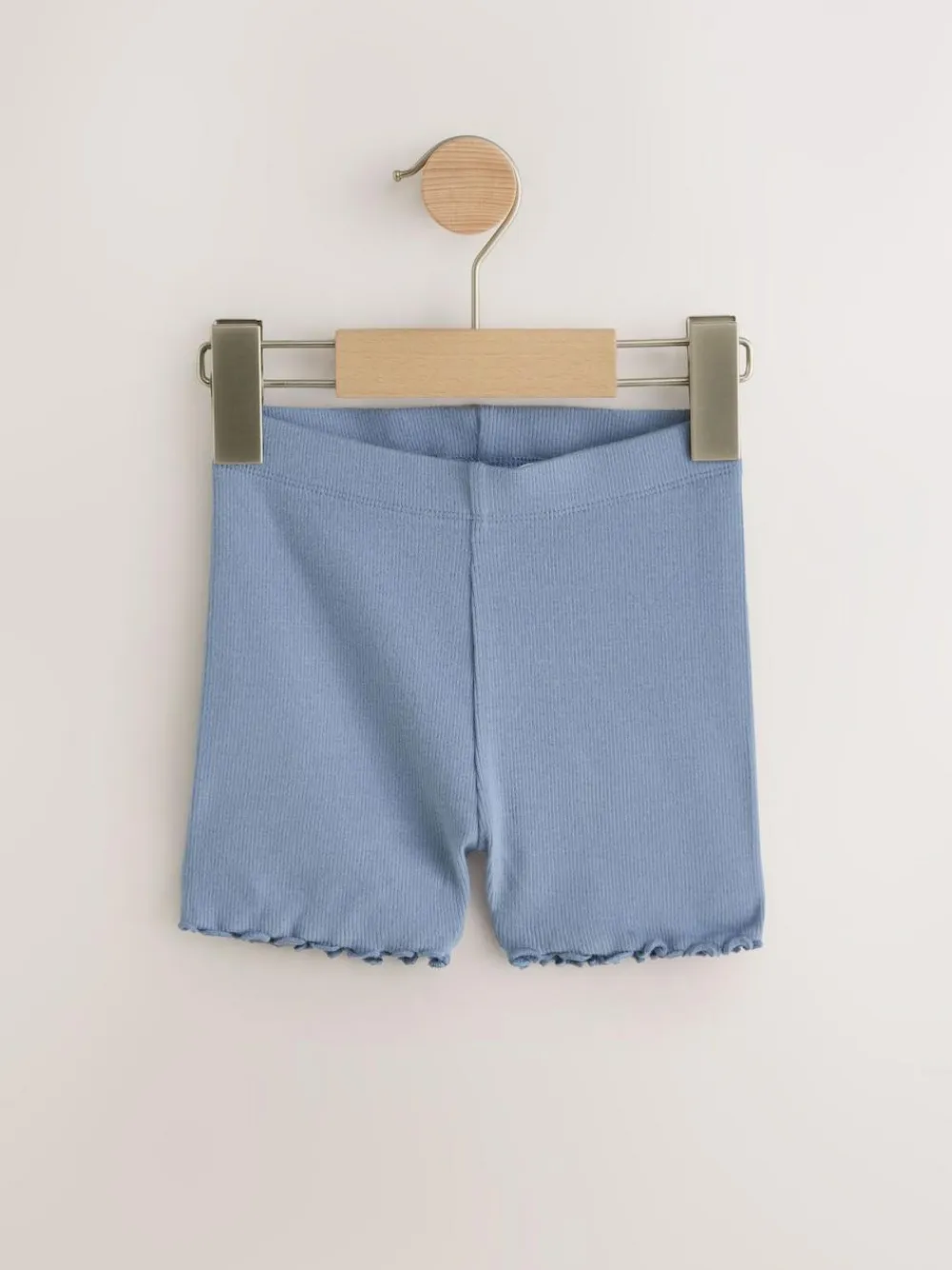 Best Next Blue Ribbed Shorts 5 Pack (3mths-7yrs)