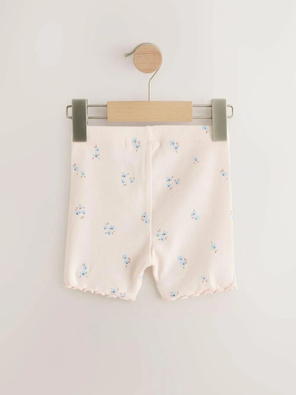 Best Next Blue Ribbed Shorts 5 Pack (3mths-7yrs)