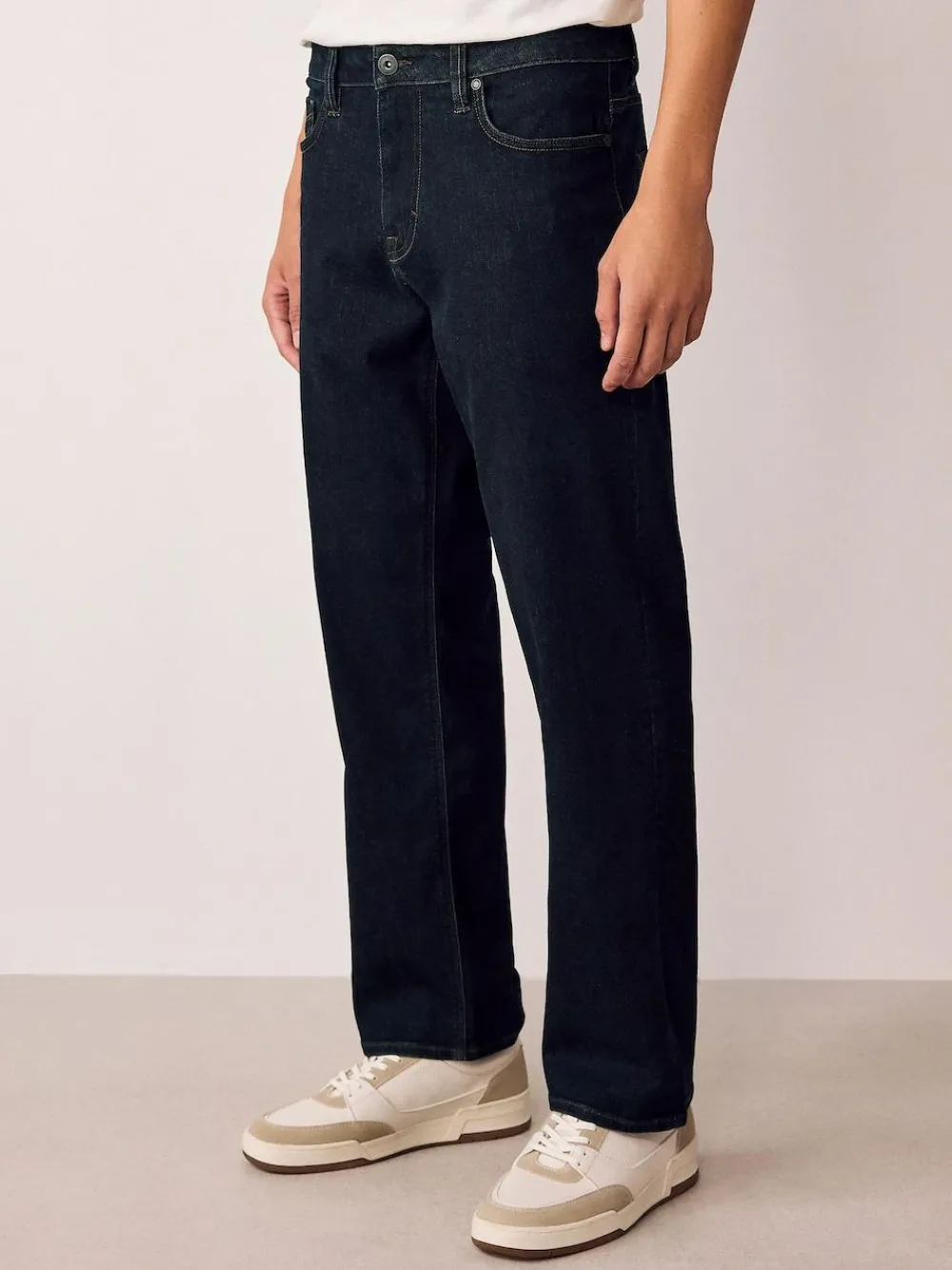 Next Blue Rinse Straight Fit Motionflex Jeans^ Jeans|Jeans