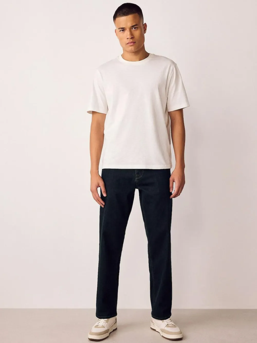 Next Blue Rinse Straight Fit Motionflex Jeans^ Jeans|Jeans