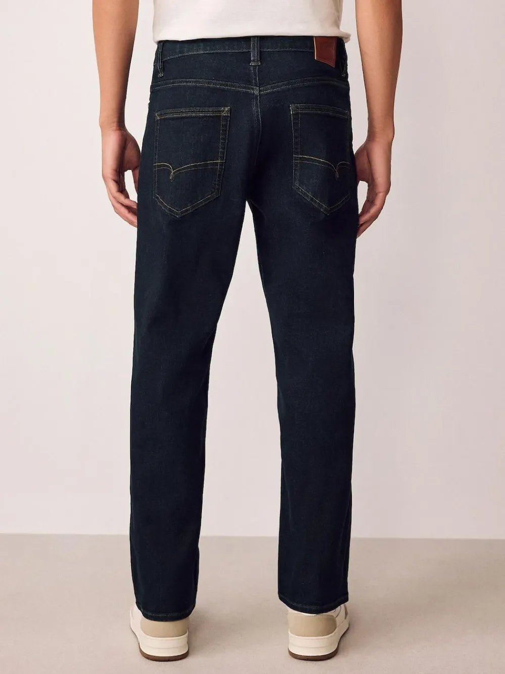 Next Blue Rinse Straight Fit Motionflex Jeans^ Jeans|Jeans