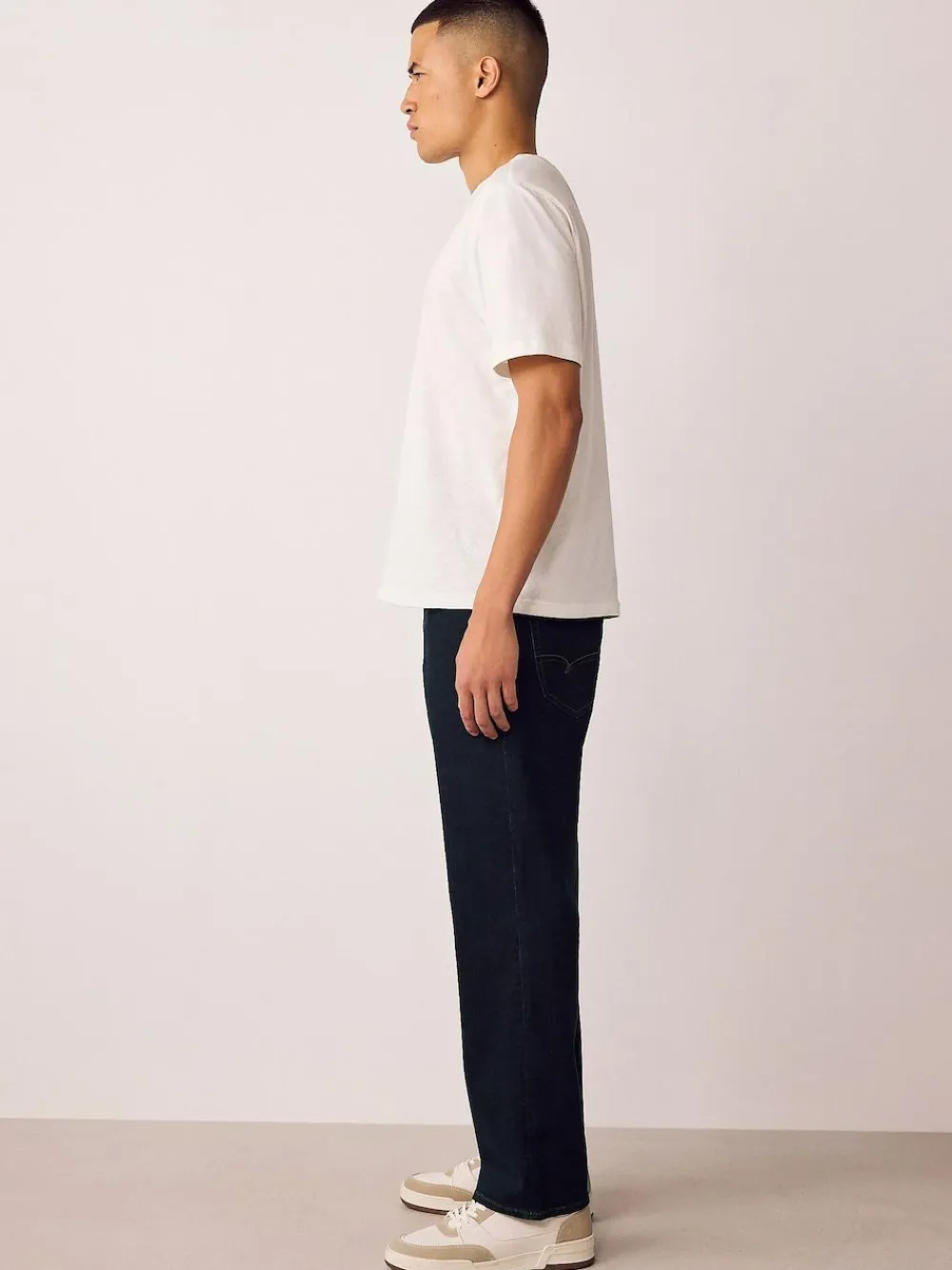 Next Blue Rinse Straight Fit Motionflex Jeans^ Jeans|Jeans