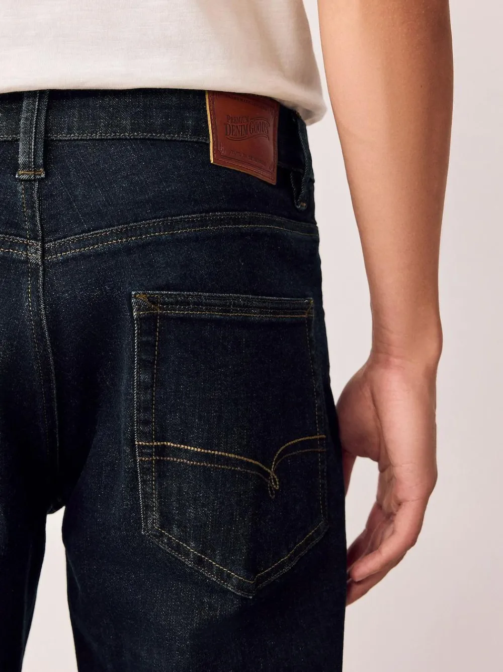 Next Blue Rinse Straight Fit Motionflex Jeans^ Jeans|Jeans