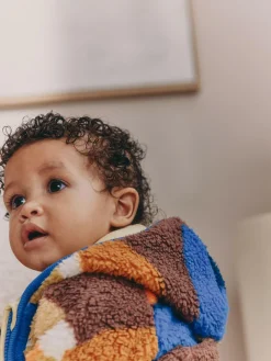 Clearance Next Blue Scene Hooded Baby Fleece Jacket (0mths-2yrs)