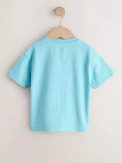 Next Short Sleeve 3D Padded T-Shirt (3mths-7yrs) Blue Sea Animal