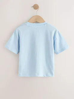 Next Blue Seaside Short Sleeve Appliqué T-Shirt (3mths-7yrs)^BOY Tops|T-Shirts