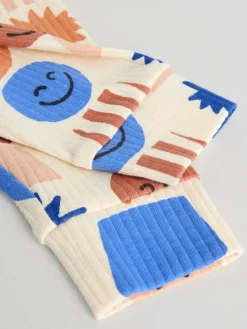 Next Blue Shapes Tops and Leggings 6 Piece Baby Set (0mths-3yrs)^BOY Baby Winter Clothing|Tops