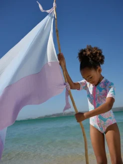 Online Next Short Sleeved Sunsafe Swimsuit (3mths-16yrs) Blue Shell