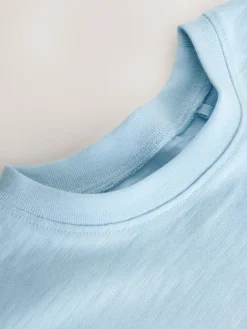 Next Blue Short Sleeve Peplum T-Shirt (3mths-7yrs)^ Tops|T-Shirts