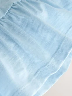 Next Blue Short Sleeve Peplum T-Shirt (3mths-7yrs)^ Tops|T-Shirts