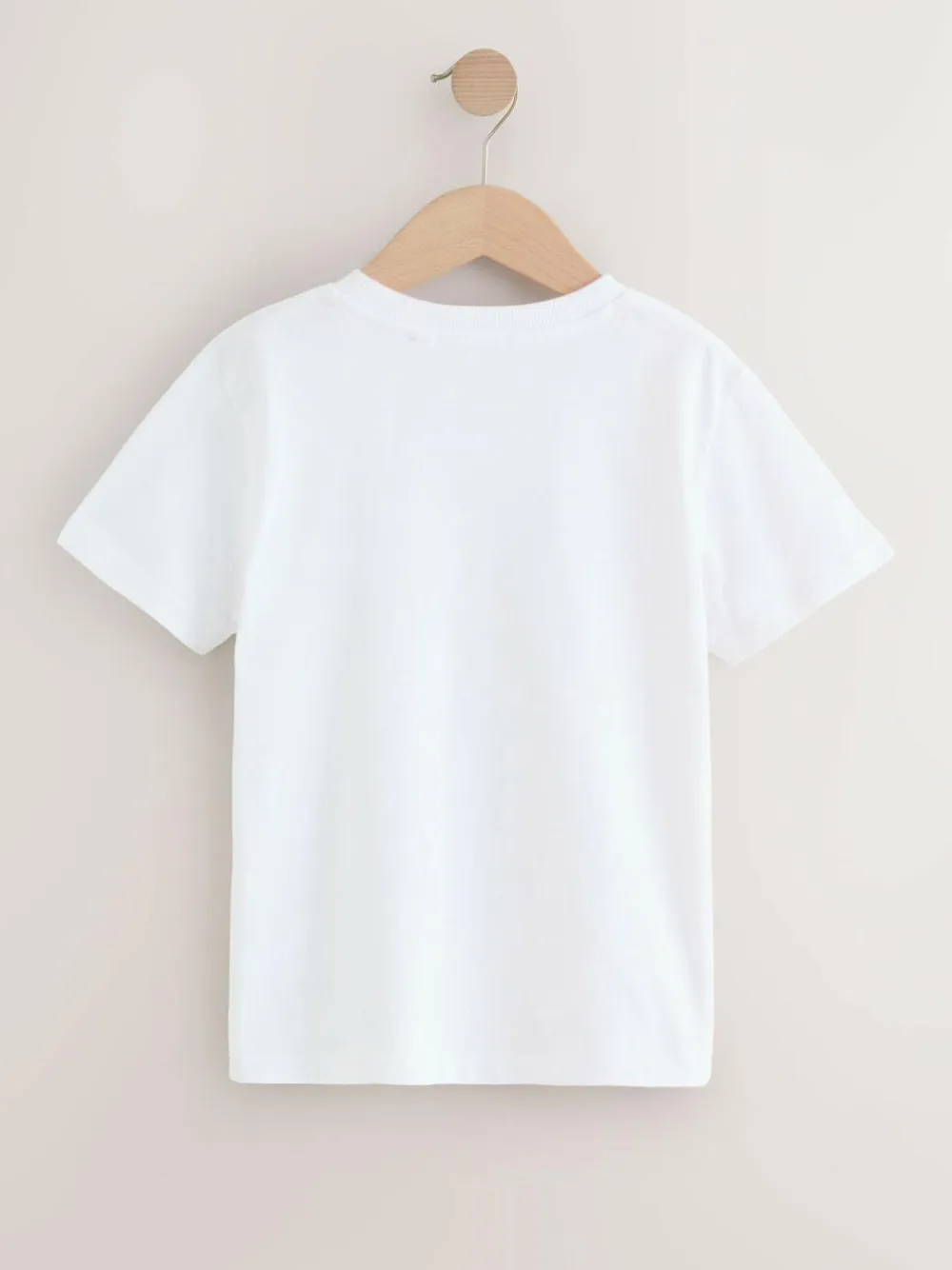 Next Blue Short Sleeve Stag Embroidered T-Shirts 4 Pack (3-16yrs)^BOY Tops|T-Shirts