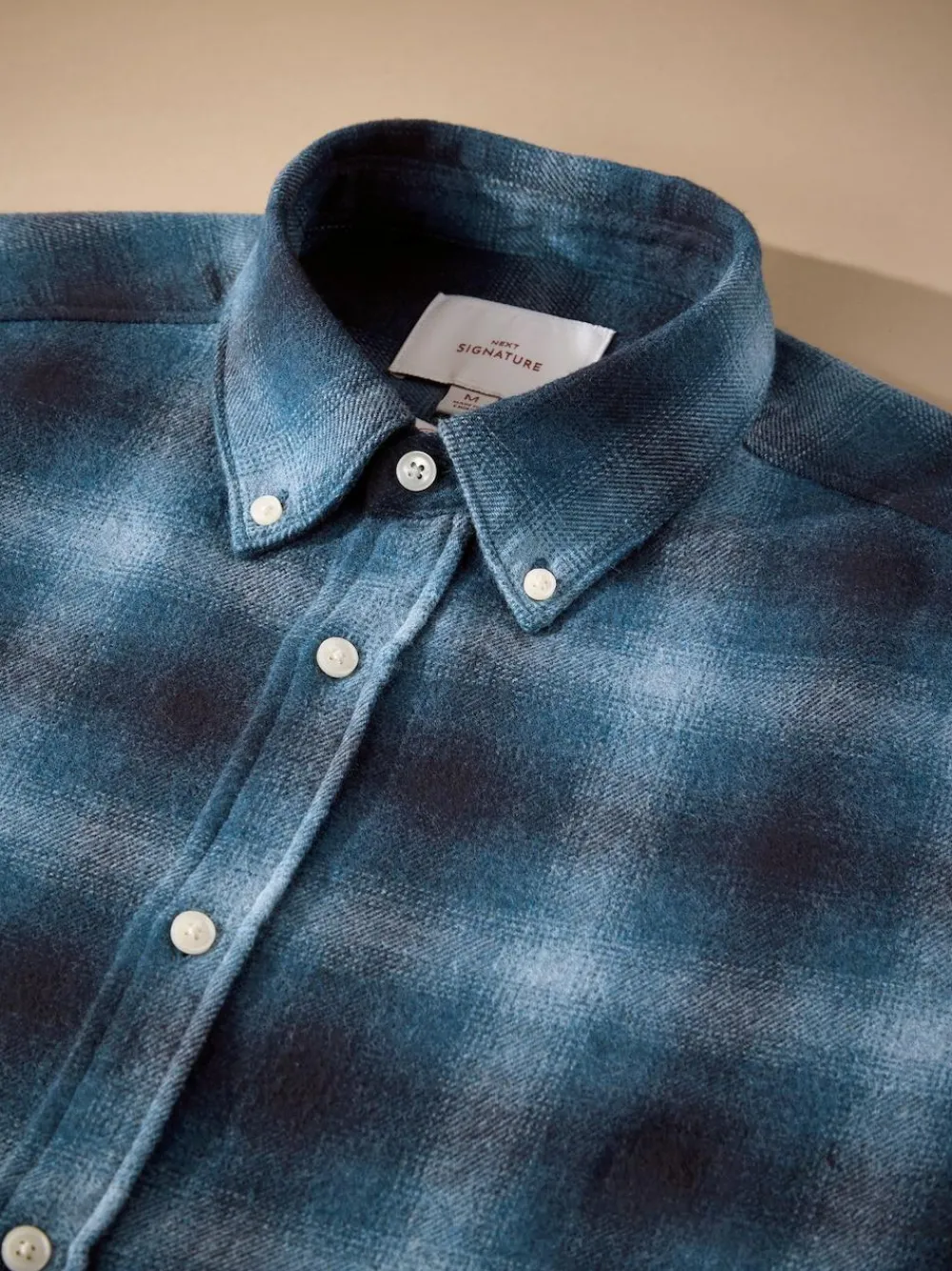 Outlet Next Blue Signature Long Sleeve Check Shirt