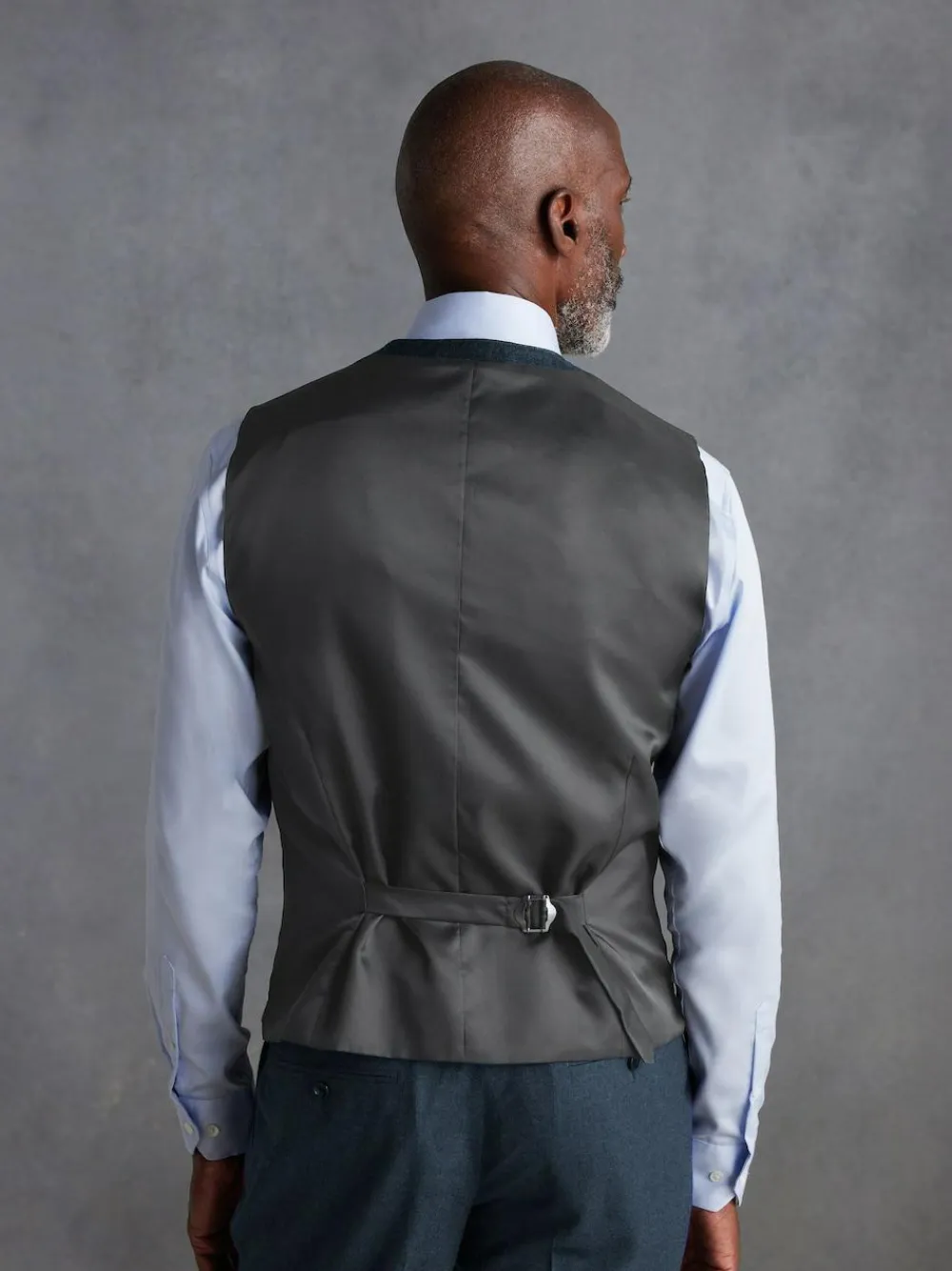 Next Signature Zignone Italian Wool Cashmere Blend Flannel Suit Waistcoat^ Vests