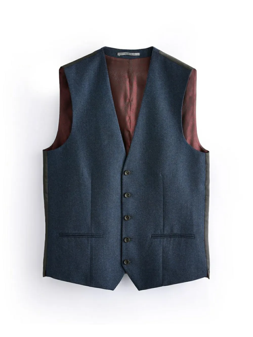 Next Signature Zignone Italian Wool Cashmere Blend Flannel Suit Waistcoat^ Vests