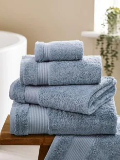 Online Next Blue Slate Egyptian Cotton Towel