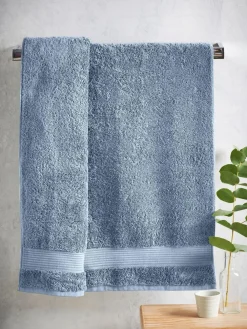 Online Next Blue Slate Egyptian Cotton Towel