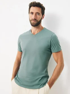 Next Slim Fit 100% Cotton V-Neck Layering T-Shirts 5 Pack^ Tops & T-Shirts