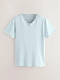 Next Slim Fit 100% Cotton V-Neck Layering T-Shirts 5 Pack^ Tops & T-Shirts