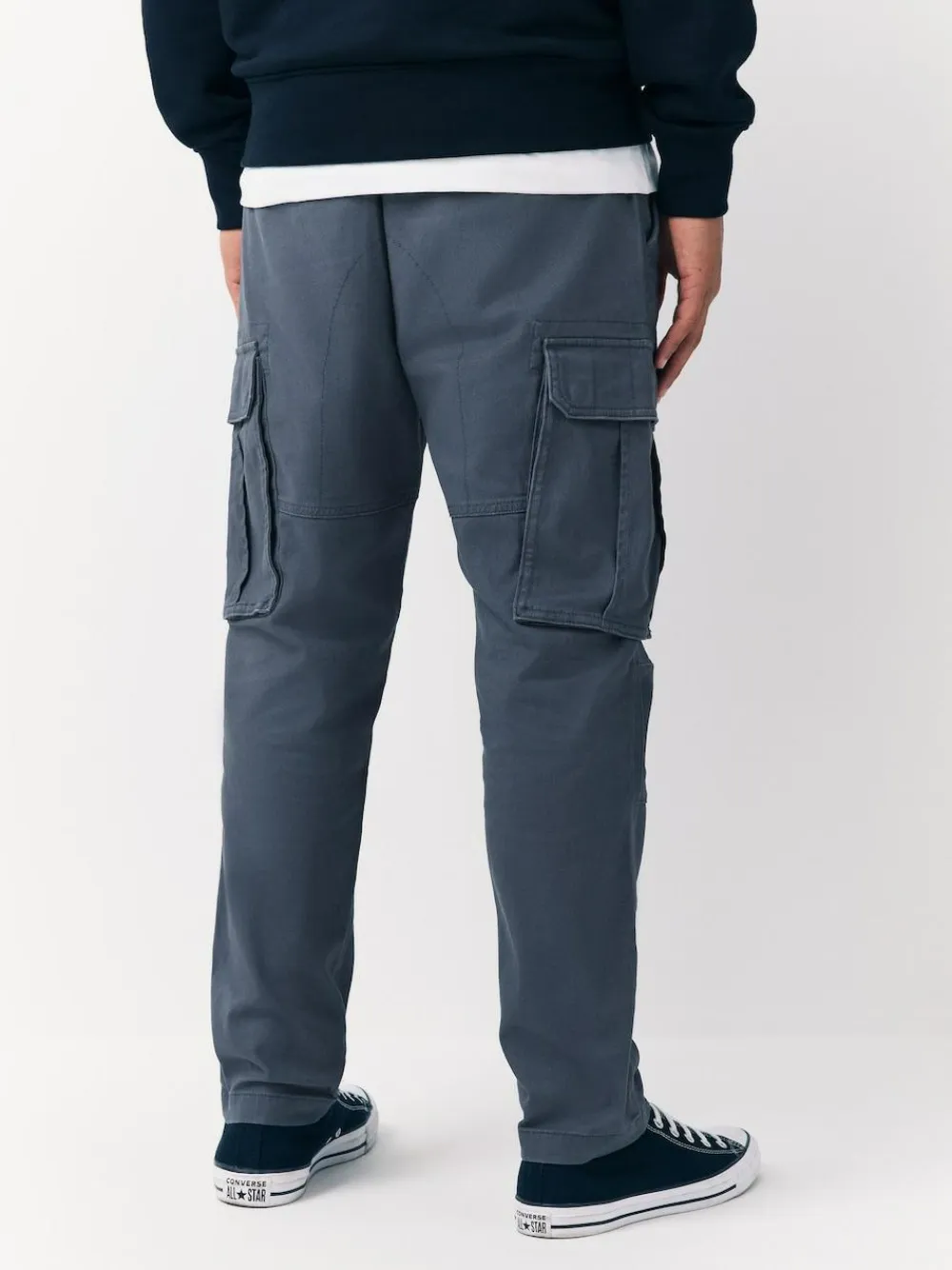 Clearance Next Blue Slim Fit Cotton Stretch Cargo Trousers
