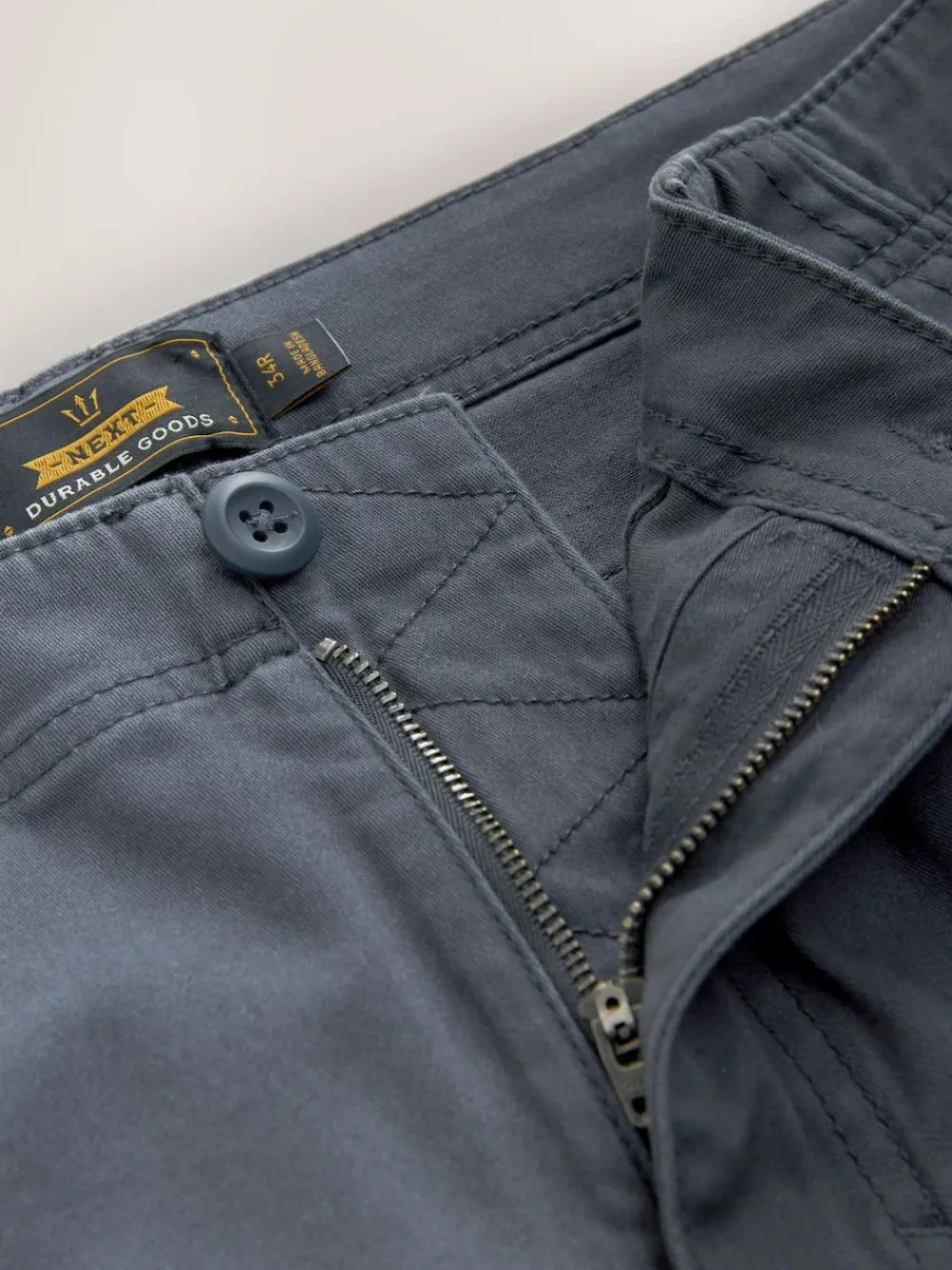 Clearance Next Blue Slim Fit Cotton Stretch Cargo Trousers