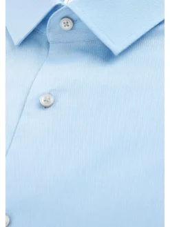 Next Blue Slim Fit Easy Care Textured Single Cuff Smart Shirt^ Occasionwear|Shirts