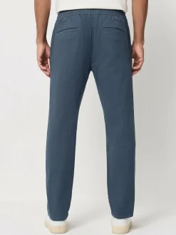 Next Slim Fit Pleated Stretch Chinos Trousers With Elasticated Waist^ Pants & Chinos