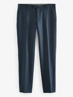 Discount Next Slim Fit Signature Zignone Italian Wool Cashmere Blend Flannel Suit Trousers Blue