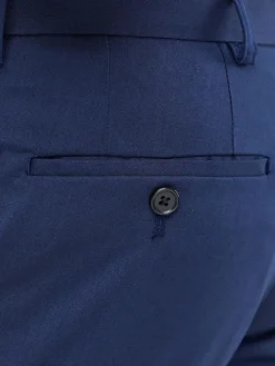 Best Next Blue Slim Fit Stretch Smart Trousers