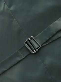 Sale Next Blue Slim Fit Textured Flannel Suit Waistcoat