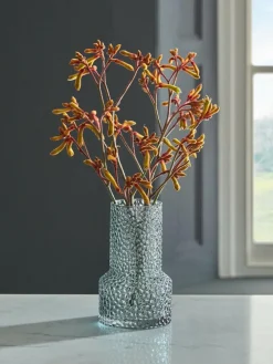 Best Next Blue Small Medium Textured Glass Vase