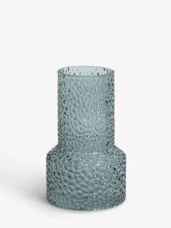 Best Next Blue Small Medium Textured Glass Vase