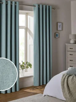 Next Soft Marl Blackout/Thermal Eyelet Curtains^ Curtains & Blinds