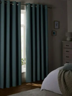 Next Soft Marl Blackout/Thermal Eyelet Curtains^ Curtains & Blinds