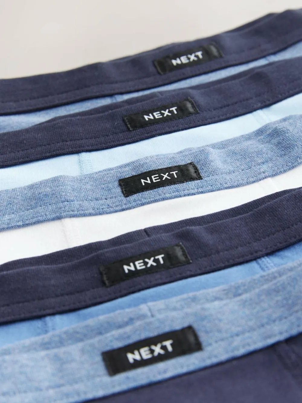 Online Next Soft Waistband Trunks 5 Pack (1.5-16yrs) Blue